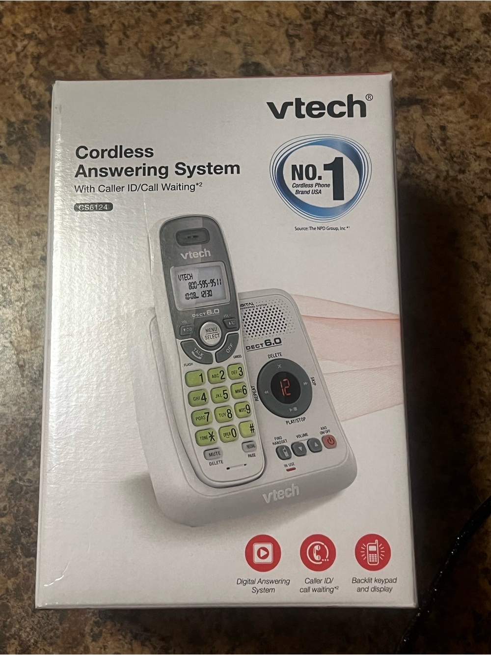 New in box VTech Cordless Answering System Phone - White